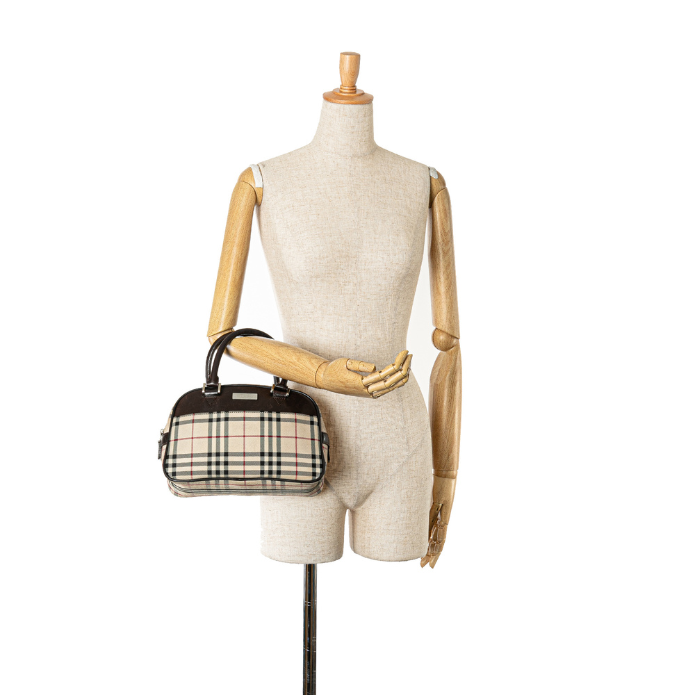 Pre-Loved Burberry House Check Canvas Handbag - Picture 6 of 6